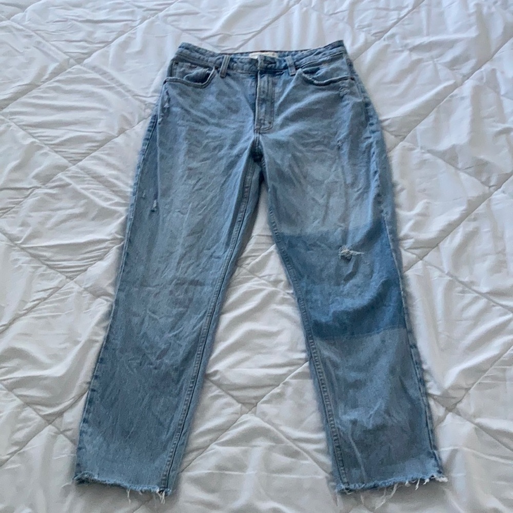 Abercrombie & Fitch Curve Love High Rise Mom Jeans